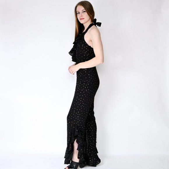 AMANDA UPRICHARD Moonlight Jumpsuit Gold Star - Picture 4 of 6
